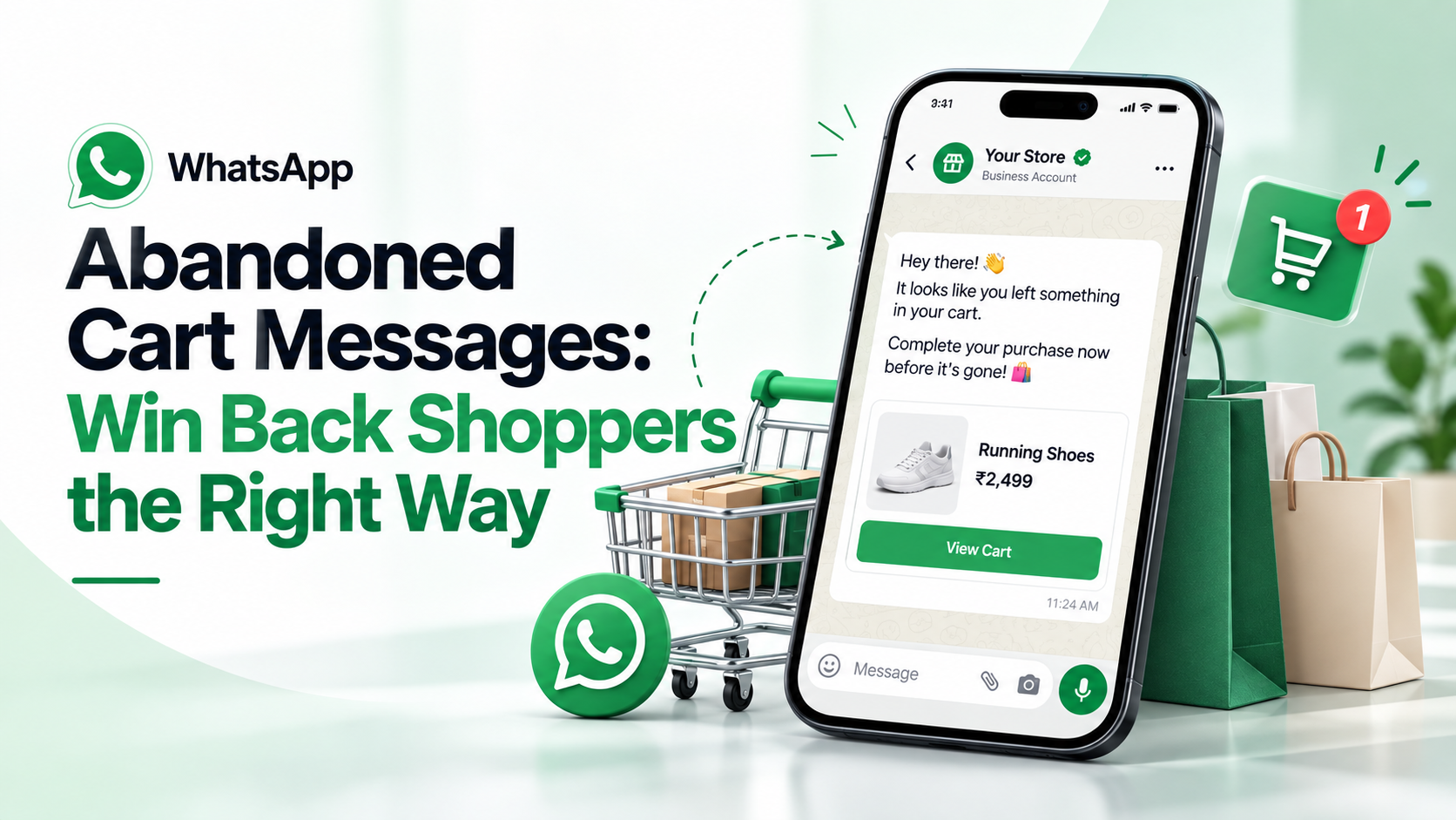 WhatsApp abandoned cart messages: win back shoppers the right way
